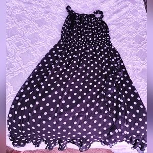 Cato Polka-Dot Ruffle Dress